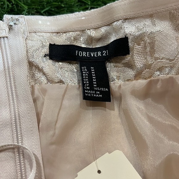 NWT Forever 21 Strapless Dress - Champagne - Picture 3 of 6